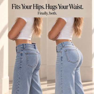 Meet The Curve Jean™ Designed to fit your waist and frame your natural curves