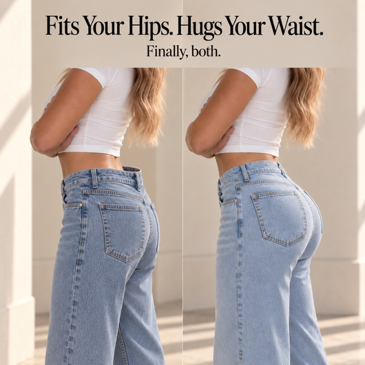 Meet The Curve Jean™ Designed to fit your waist and frame your natural curves