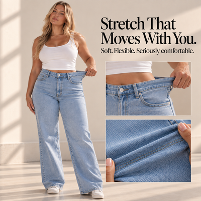 Meet The Curve Jean™ Designed to fit your waist and frame your natural curves