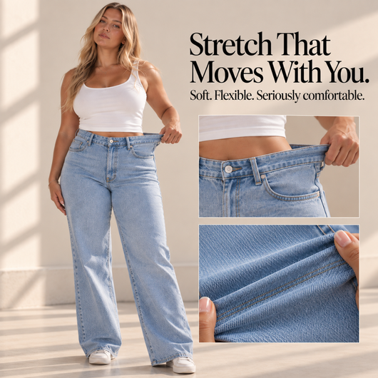 Meet The Curve Jean™ Designed to fit your waist and frame your natural curves