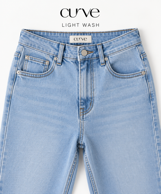 Meet The Curve Jean™ Designed to fit your waist and frame your natural curves